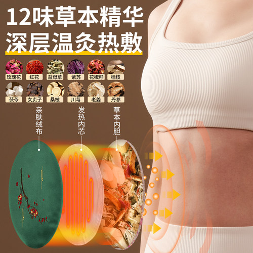 艾灸宝电加热艾草热敷包理疗袋腰部肚子疼腹部宫寒暖宫护腰带神器 - 图0