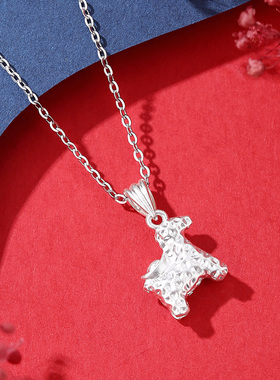 vana小马项链女纯银2026年马年