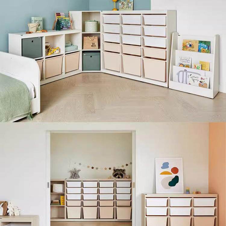 北欧ins奶油风儿童组合玩具收纳柜宝宝爬爬垫绘本架玩具架储物柜,淘宝优惠券,粉丝福利购,淘宝优惠卷