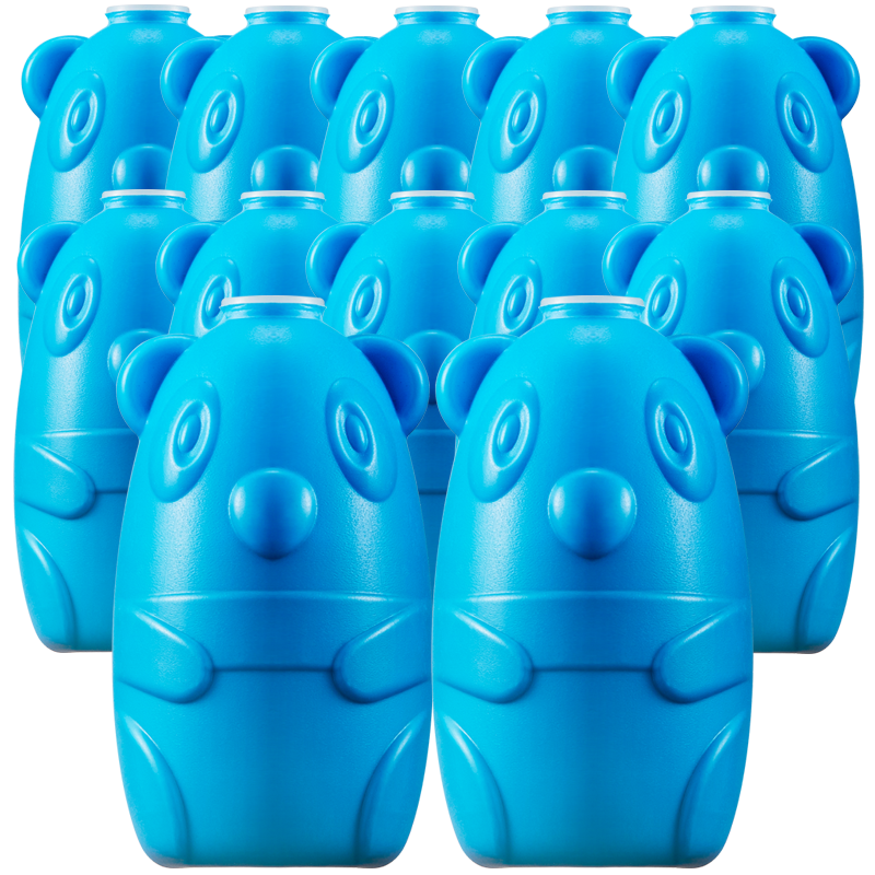 12瓶批发小熊蓝泡泡马桶厕所宝液 国轩居家日用马桶清洁剂/洁厕剂