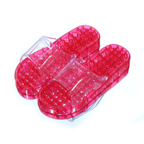 Bathroom Slippers Women Summer Couples Home Use Indoor Crystal Cool Slippers Non-slip Leaks Bath Massage Male Korean version