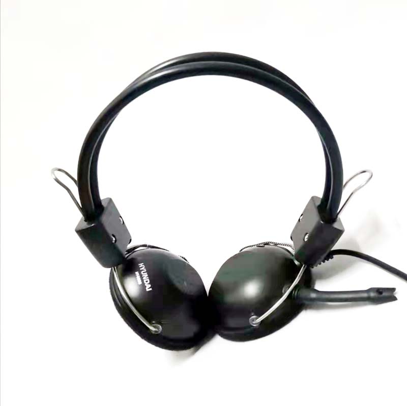 头戴式立体声电脑耳机带麦克风HY-5200耳麦有话筒双插头包邮-图2