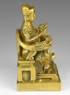 全铜文昌帝君神像摆件工艺品