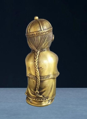 全铜金童玉女摆件家居客厅装饰