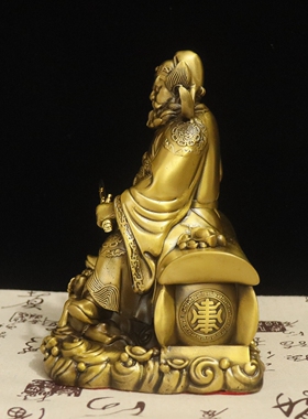 黄铜天师钟馗摆件祠堂家用神像