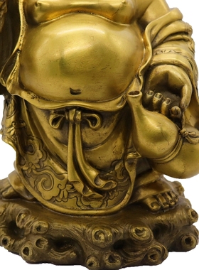 全铜弥勒佛像布袋和尚办公室