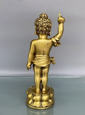 黄铜浴佛摆件太子佛铜工艺品