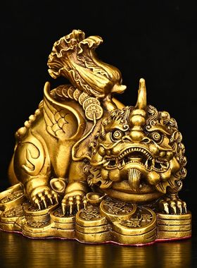 全铜貔貅摆件如意百财工艺品