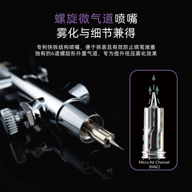 0.2 caliber model coloring mini airbrush Galileo