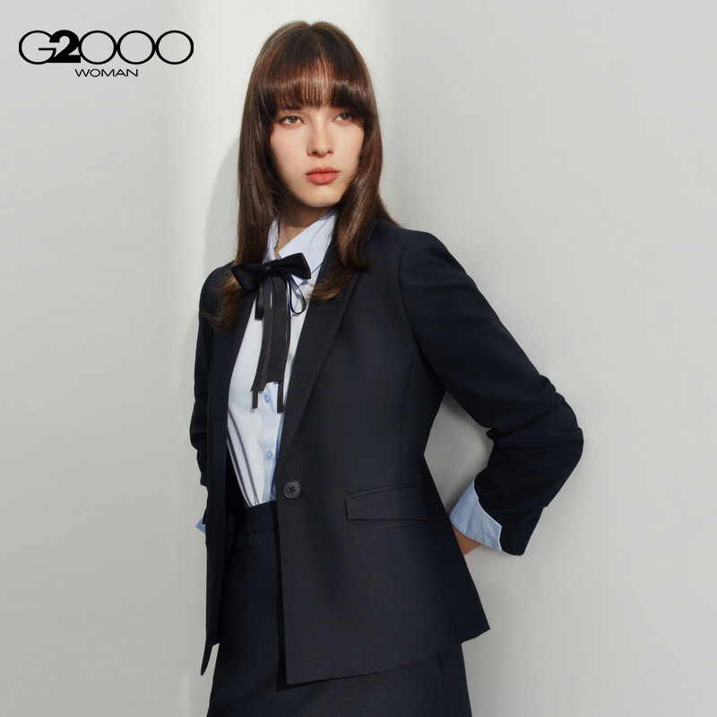 【易打理】G2000女装2024春夏商场同款可机洗正装西服外套.