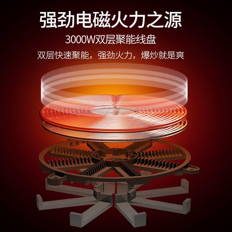 尚朋堂双灶家用嵌入式爆炒电灶台 尚朋堂袋袋熊电磁炉/陶炉