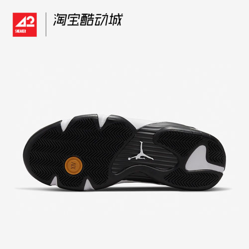 现货42运动家Air Jordan 14 Retro AJ14黑黄复古篮球鞋487471-701-图2