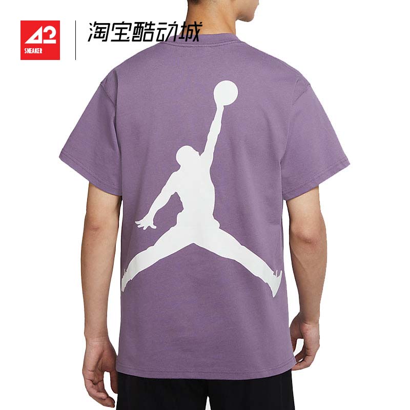 现货42运动家Air Jordan大Logo飞人2021运动短袖T恤DQ4960 DR9621-图2