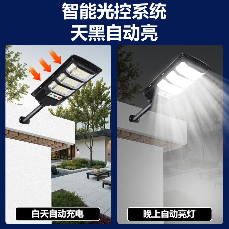 2025年新款太阳能户外路灯家用LED超亮防水人体感应照明灯庭院灯,淘宝优惠券,粉丝福利购,淘宝优惠卷
