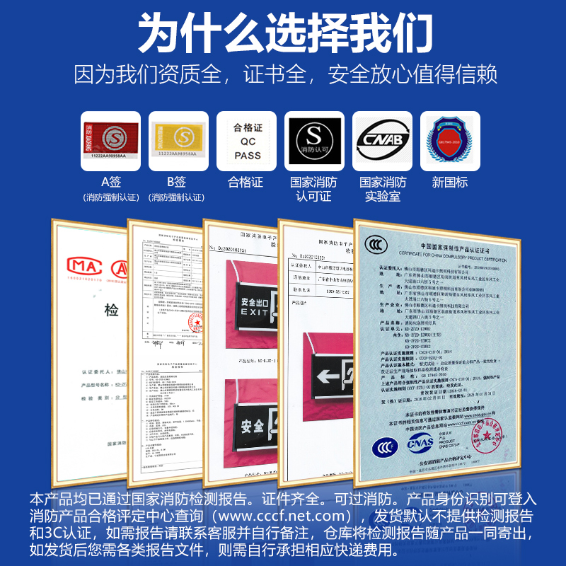 益辰安全出口指示牌LED消防应急灯新国标紧急通道疏散逃生标志灯 - 图2