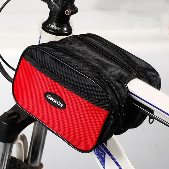 Bicycle beam bag mobile phone bag mountain bike tube bag