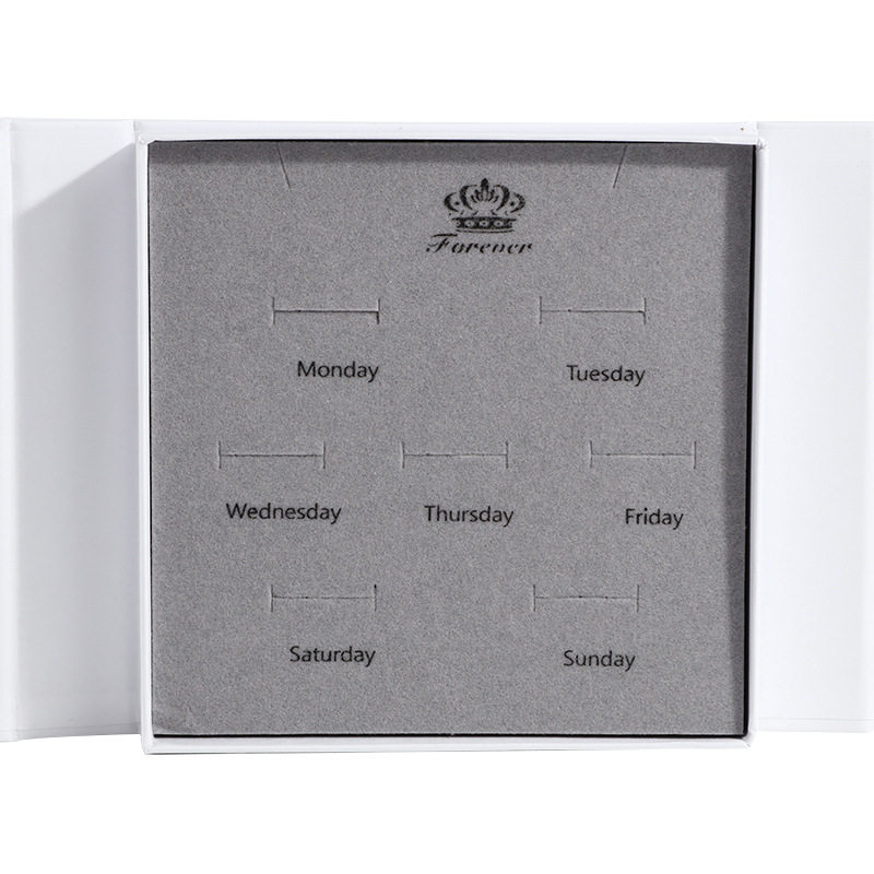 创意星期耳钉盒 一周耳钉礼盒首饰盒戒指盒子饰品盒项链礼盒送礼,淘宝优惠券,粉丝福利购,淘宝优惠卷