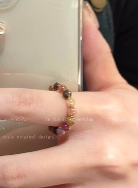 小红书同款复古开口戒指女轻奢小众设计高级感食指戒时尚个性指环