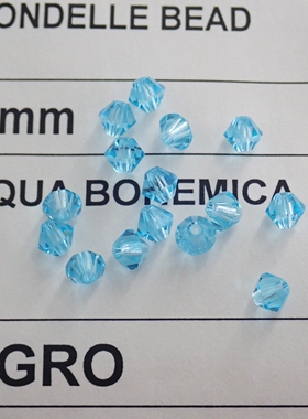 捷克菱形珠4MM仿水晶串珠材料包