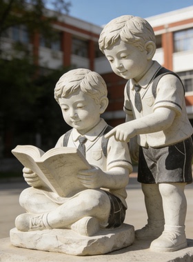 汉白玉校园石雕雕塑定制