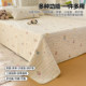Small fresh cotton printed bed cover single piece for all seasons Tatami quilted kang cover thickened bed sheet cover three-piece set