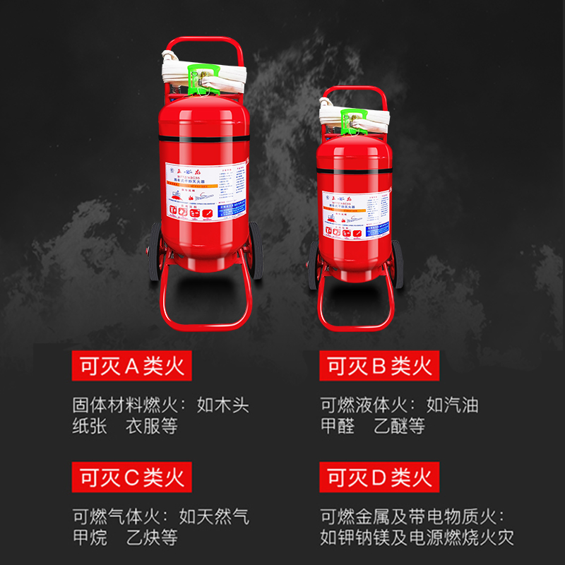 推车式干粉灭火器35kg20kg工厂车间水基型50kg仓库加油站消防器材 - 图1