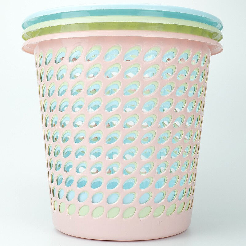 海斯迪克HKL-6商用垃圾篓简约时尚纸篓镂空垃圾桶厨房卫生间塑料 - 图2