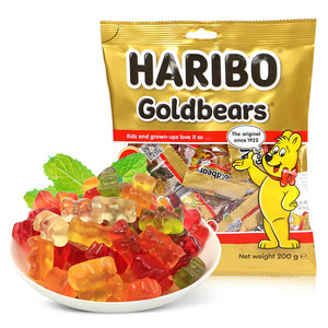 Haribo哈瑞宝软糖网红小熊软糖橡皮糖酸进口水果糖果儿童零食