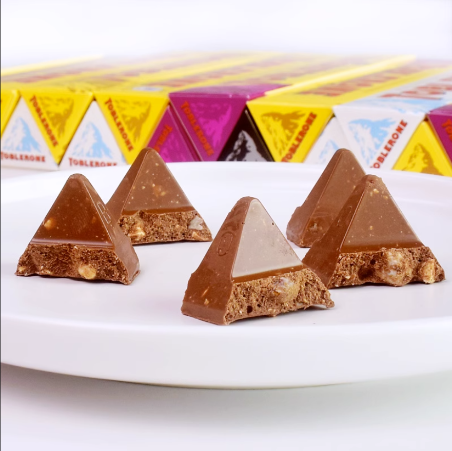 Toblerone瑞士进口三角牛奶巧克力白巧黑巧100g多口味网红小零食-图2