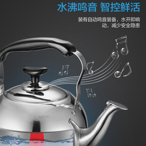 爱仕达燃气烧水壶煤气家用 304不锈钢水壶烧水电磁炉鸣笛开水壶 - 图2