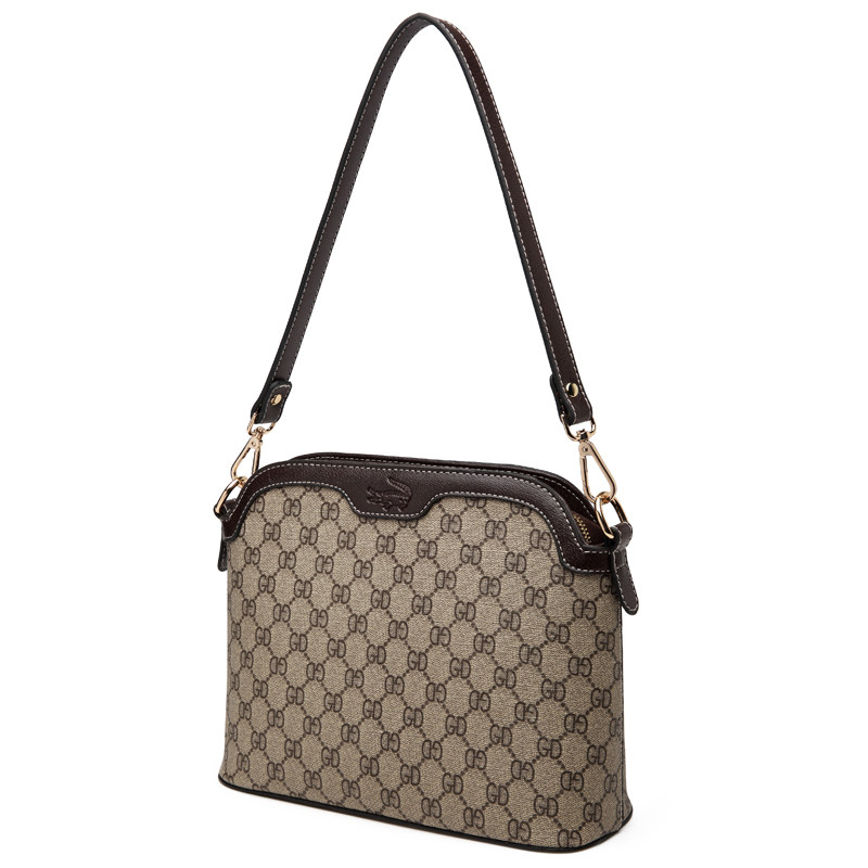 中年妈妈包婆婆2020新款女士单肩包 卡帝乐鳄鱼欧鹏女士包袋