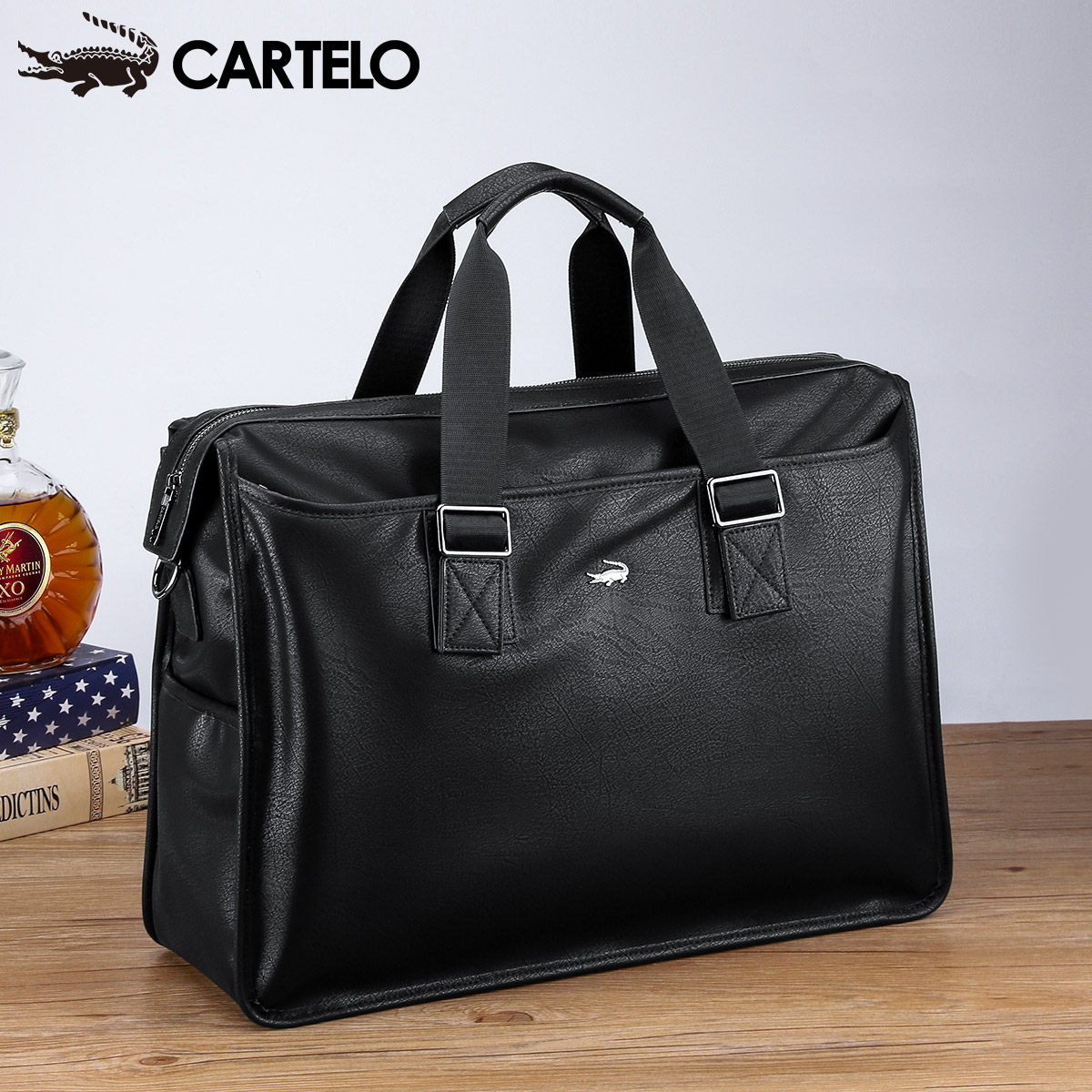 卡帝乐鳄鱼男士手提包公文包旅行袋 卡帝乐鳄鱼欧鹏男士包袋