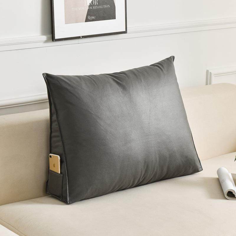 简约科技布三角沙发靠枕靠垫大靠背护腰垫背榻榻米软包客厅飘窗垫,淘宝优惠券,粉丝福利购,淘宝优惠卷