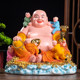 Smiling Maitreya Buddha Five Sons of Maitreya Resin Buddha Statue