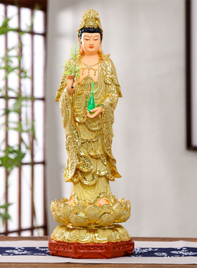西方三圣观音大势至居家