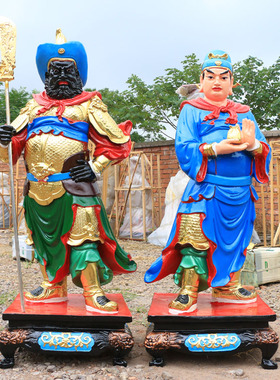周仓关平关公护法寺庙佛像树脂