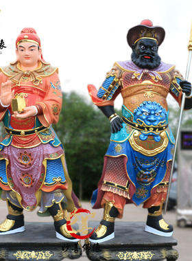 周仓关平关公护法寺庙佛像树脂