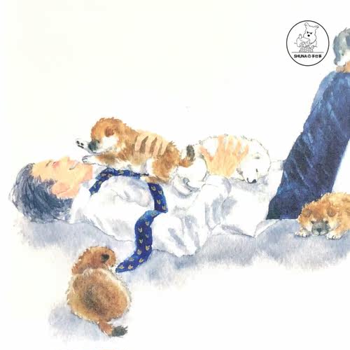 「SHUNA」只想和你在一起 日本插画家村田夏佳柴犬原版明信片 - 图2