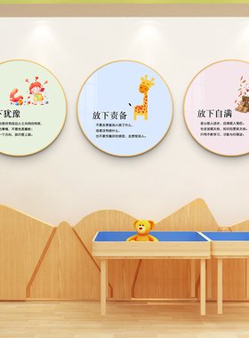 心理咨询室装饰画心灵驿站背景墙壁画学校心理学辅导室标语挂画