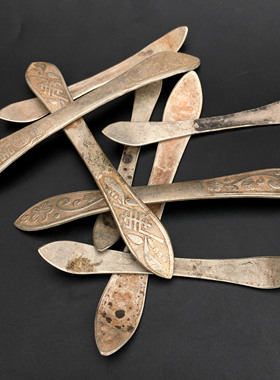 古玩明清古典银簪子仿古做旧头饰