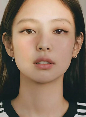 Jennie同款S925纯银温柔风不对称水滴耳环女2025新款小众简约耳饰