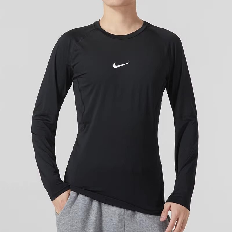 Nike耐克男装新款运动服跑步训练健身紧身长袖T恤FB7920-010,淘宝优惠券,粉丝福利购,淘宝优惠卷