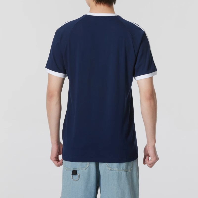 Adidas阿迪达斯三叶草男装2025秋季新款3-STRIPES TEE短袖IA4850
