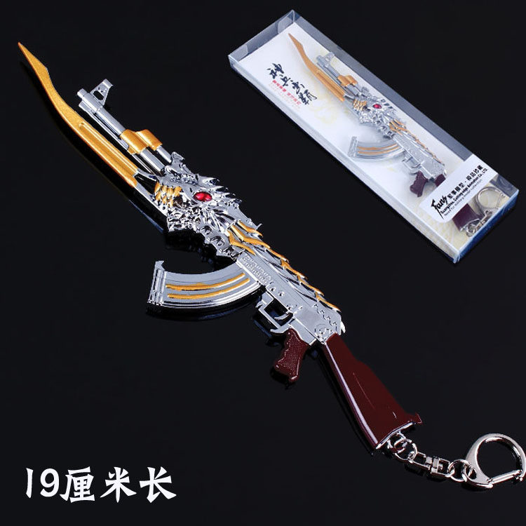 穿越游戏火线英雄级武器无影黑骑士雷神火麒麟极光巴雷特玩具枪模