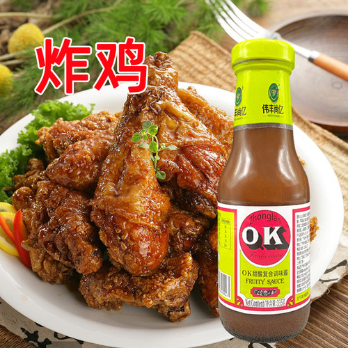伟丰尚亿原潘秦OK甜酸调味料335g*12瓶 ok汁披萨酸甜酱 - 图1