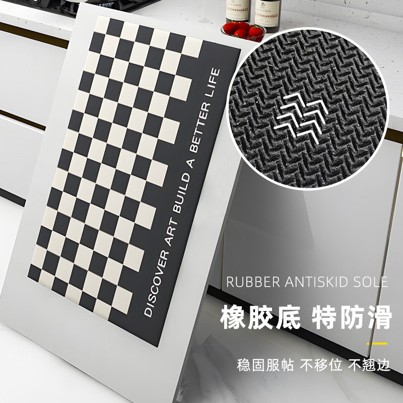 厨房地垫吸水防滑防油免洗可擦防脏 银锦厨房地垫