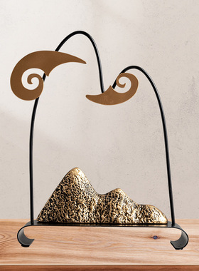 创意山水摆件电视柜酒柜玄关办公室桌面装饰品乔迁送礼家居新品