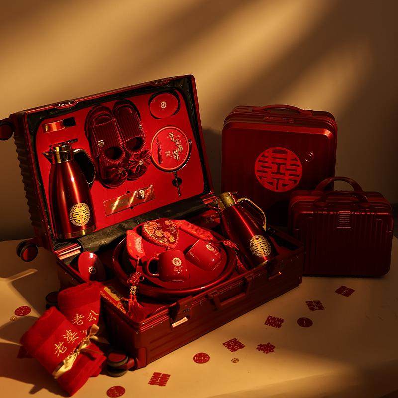 娘家陪嫁套装物品婚礼高档女方全套洗漱套装拉杆箱结婚用品大全套,淘宝优惠券,粉丝福利购,淘宝优惠卷