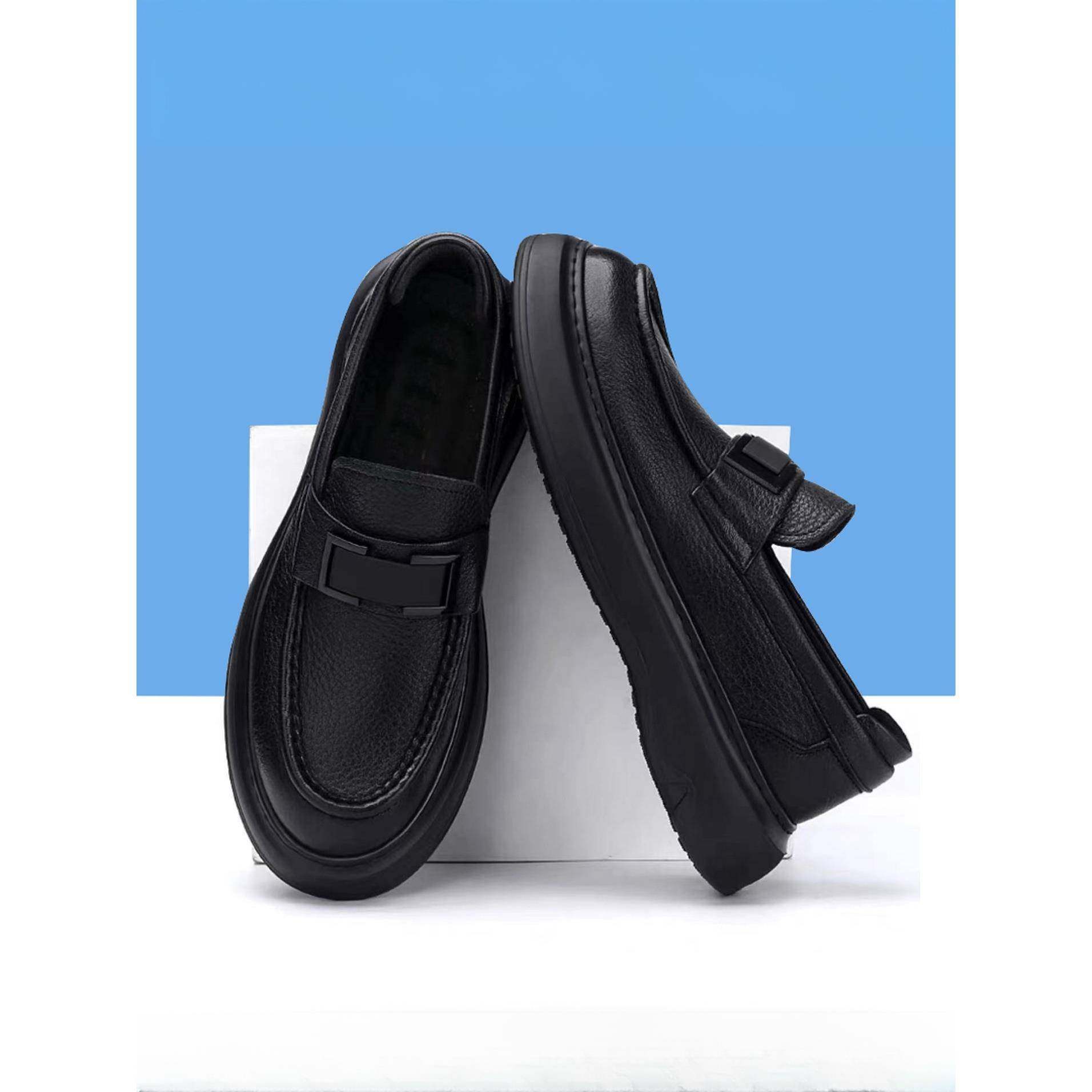 皮鞋男真皮商务正装休闲鞋男士高档鹿皮软面软底一脚蹬透气豆豆鞋,淘宝优惠券,粉丝福利购,淘宝优惠卷