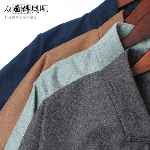 秋冬保暖加厚僧服短褂免绑腿和尚服毛呢小褂比丘尼僧人冬季僧侣装 - 图0